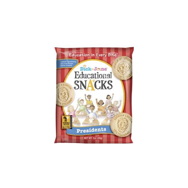 Dick And Jane President Educational Snack Crackers 1 oz. Pouch, PK120 PK120 SC8802 - main